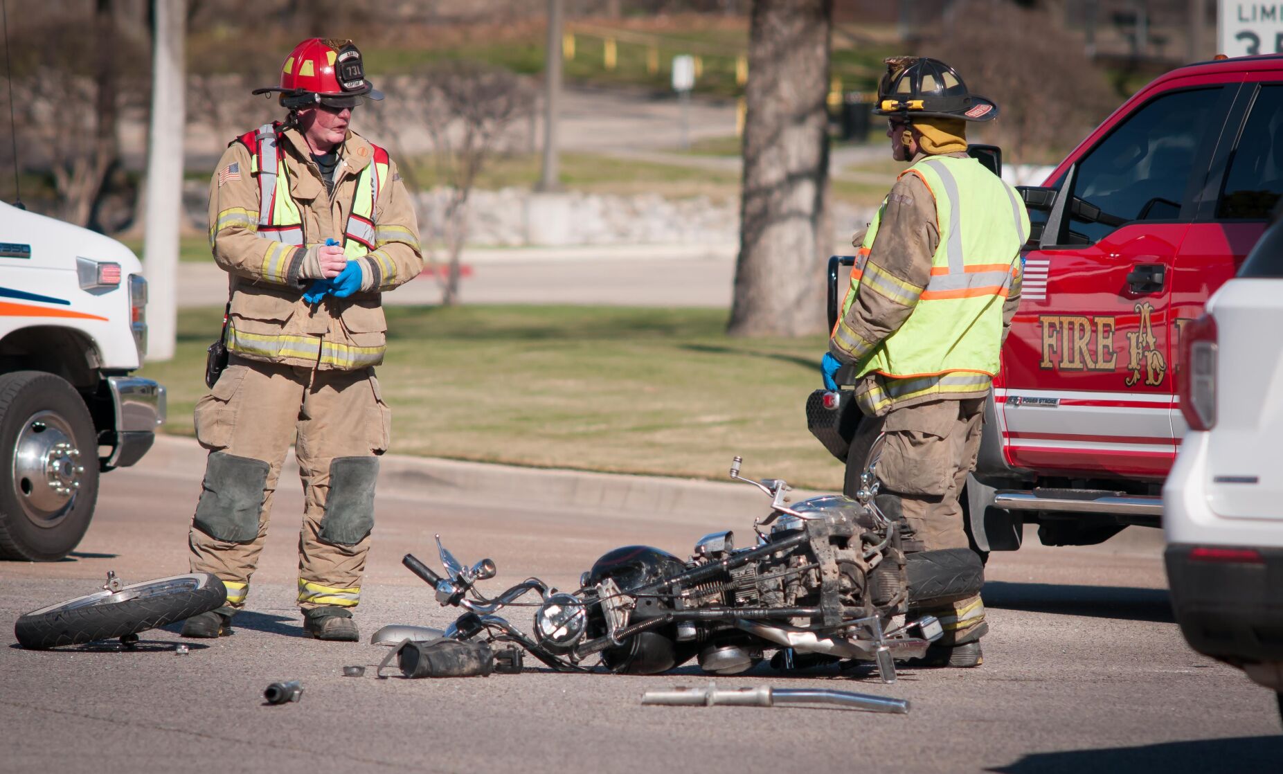 Crash tangles traffic at Crazy Corner